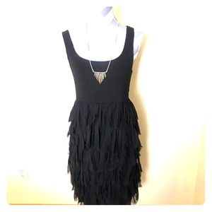 Anthropologie Bailey 44 Tank Dress with raw tiers